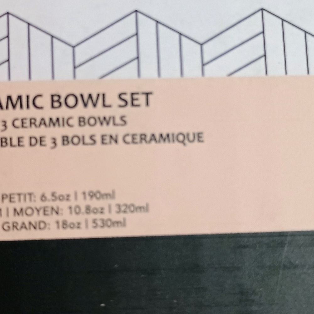Gray and White Bowl Set - Picture 5 of 6